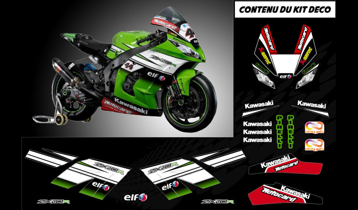 KAWASAKI ZX10R 2011 2015 REPLICA WSBK INFINITY GRAFIC